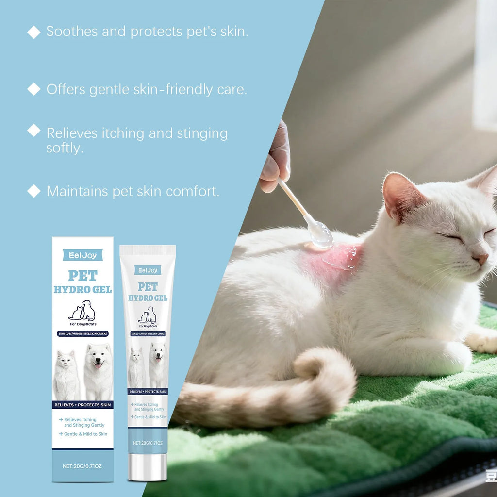 20g pet hydro gel tube for soothing skin and paw care on dogs and cats