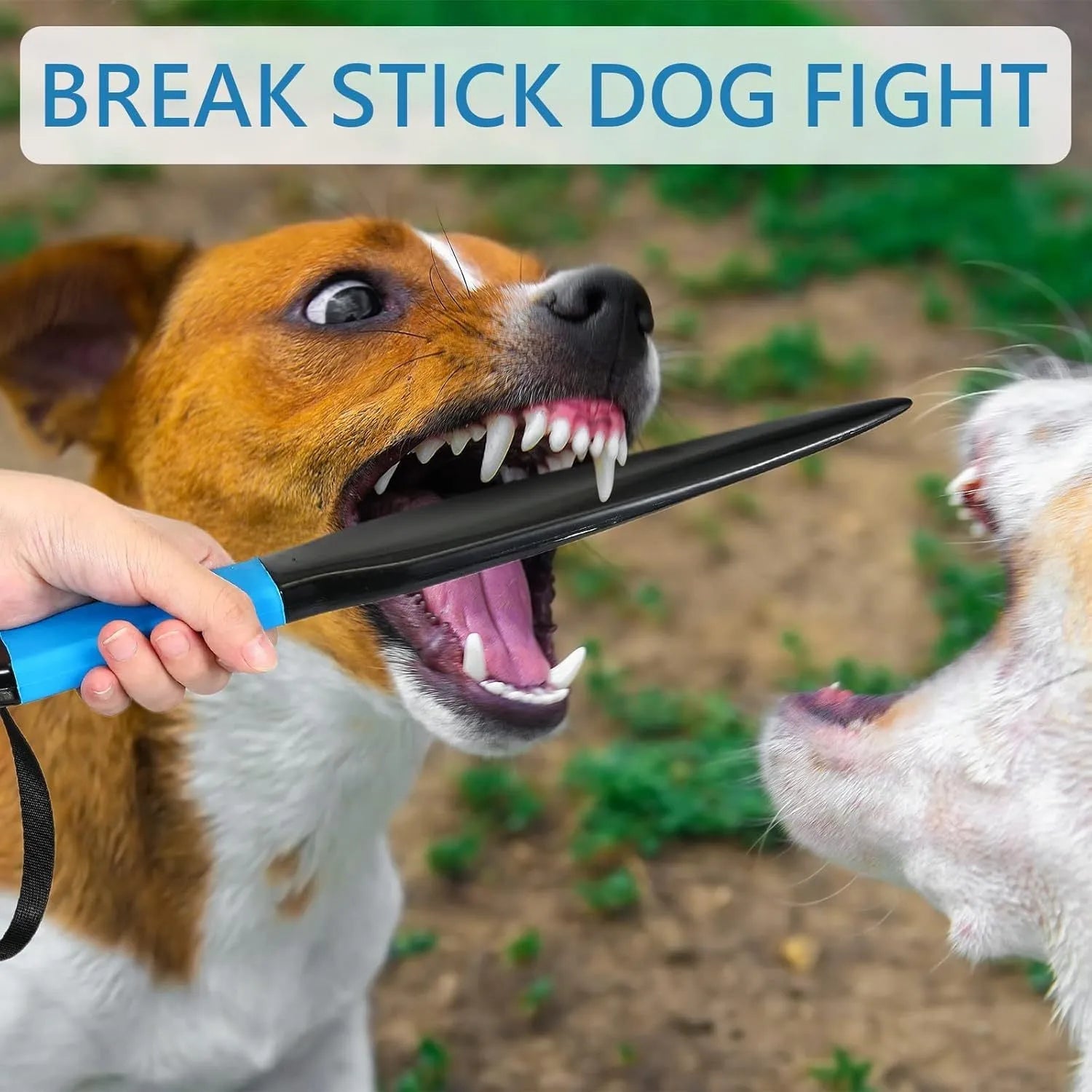 35cm nylon dog break stick with coloured handle for small medium dog training