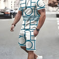 Sports short-sleeve T-shirt and matching shorts set in colour SUT2KSBN3G8A.