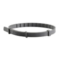 Rose Red plastic anti-flea pet collar for cats and dogs on a plain background