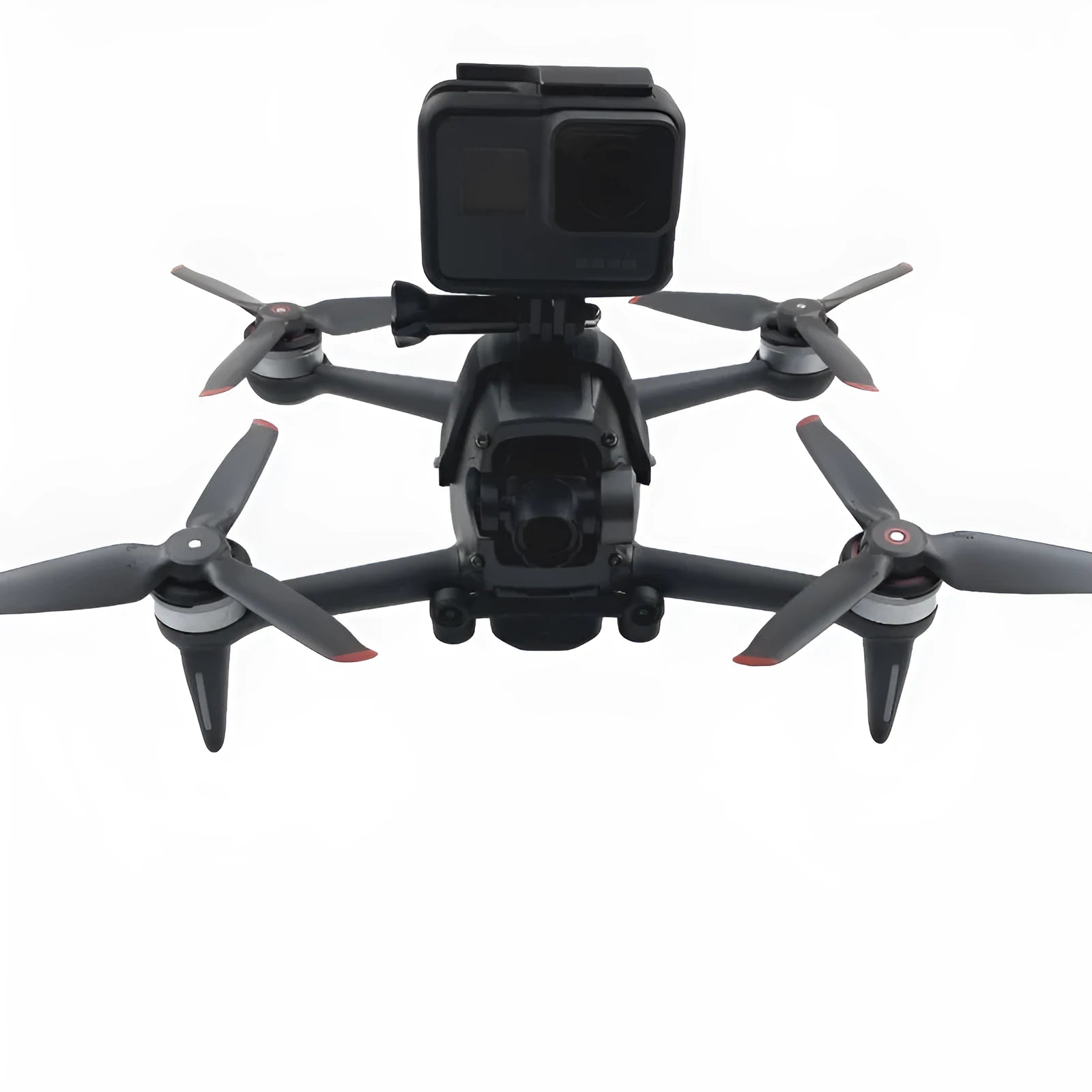 3D printed FPV drone expansion bracket for mounting GoPro compatible action cameras