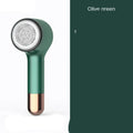 USB hair ball trimmer in choice of colours with stainless steel blade net for pet grooming and fabric care.