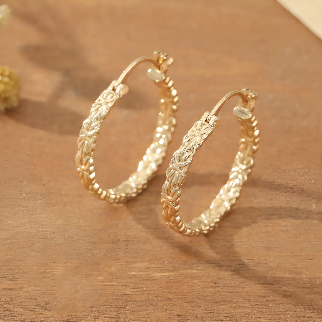 Matte brushed geometric zinc alloy drop earrings for women in picture colour