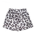 Men's leopard print quick-dry sports shorts with animal pattern design for basketball and gym workouts
