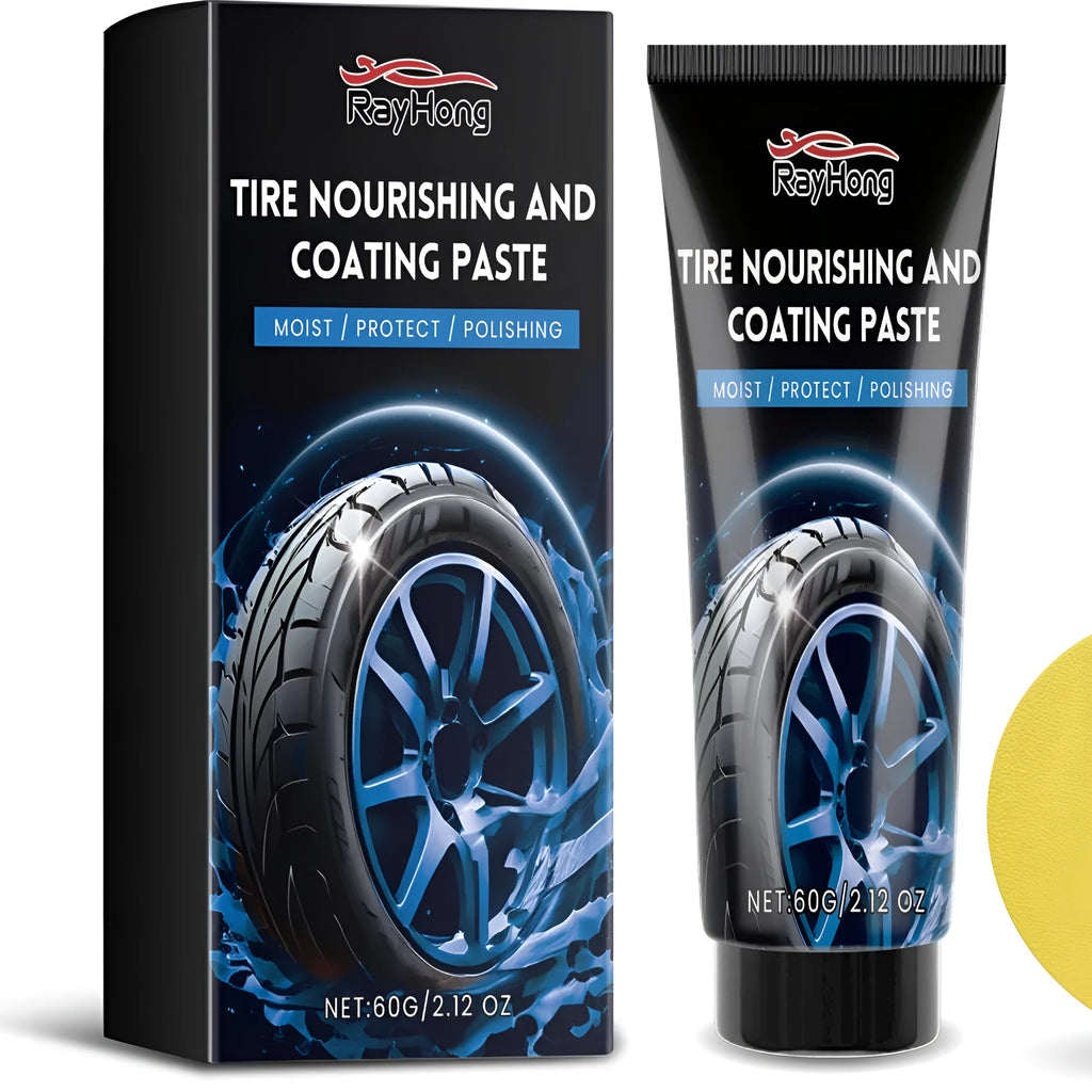 60ml tyre nourishing and coating paste tube with sponge applicator for automotive tyre refurbishment and retreading