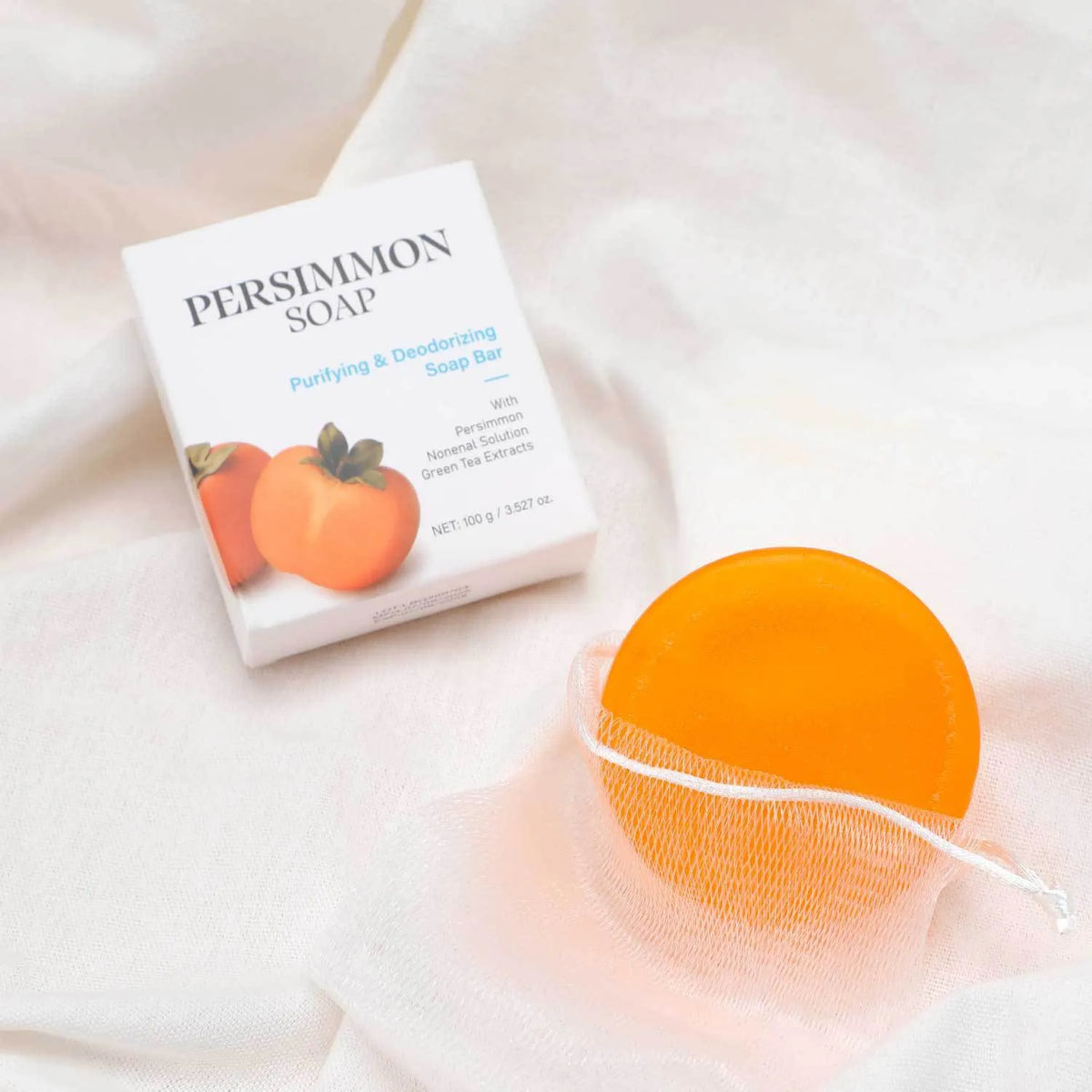 Persimmon purifying deodorant soap 100g bar with FP-A040-100g specification for body odour control