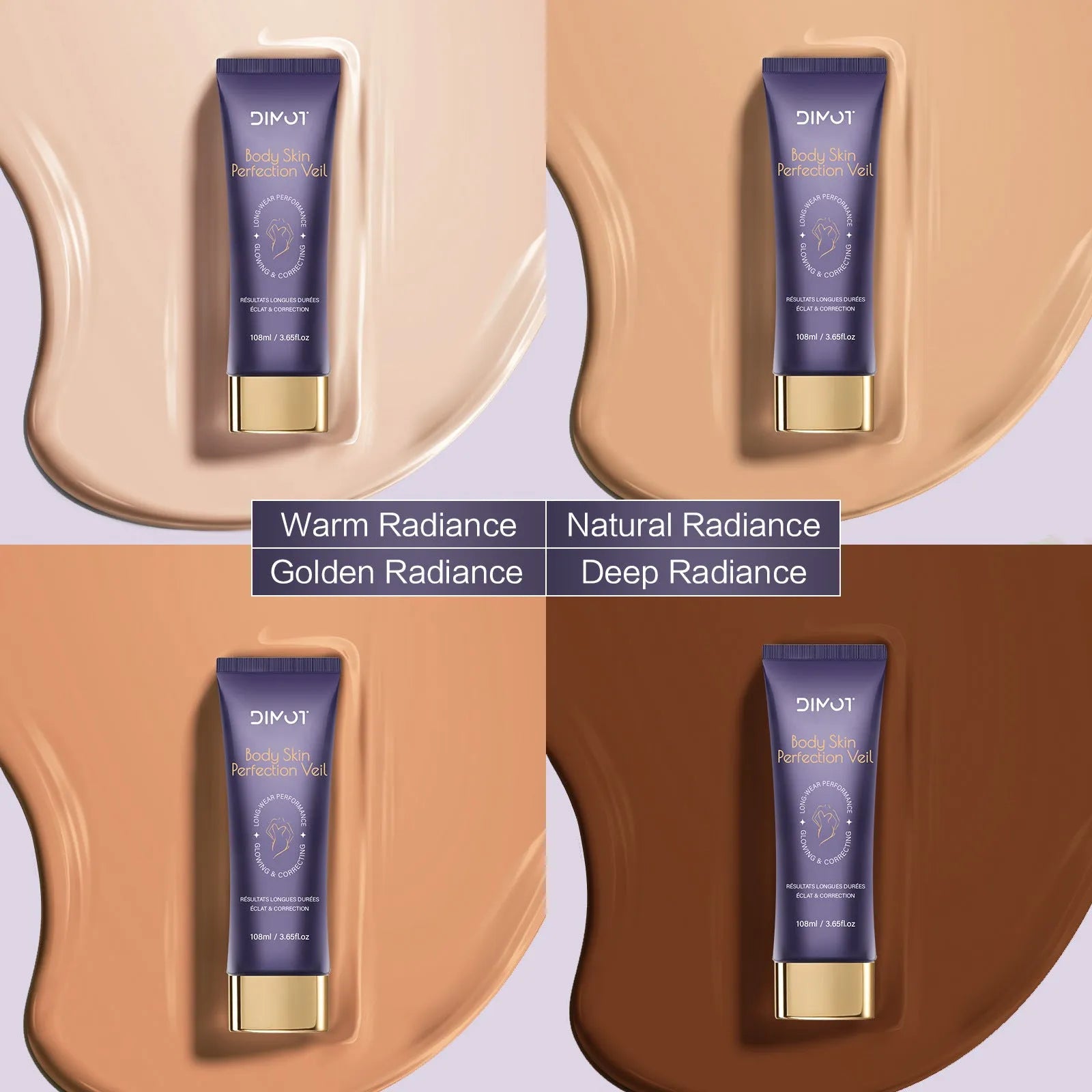 108ml tube of waterproof body concealer cream with brush applicator for tattoo and birthmark coverage