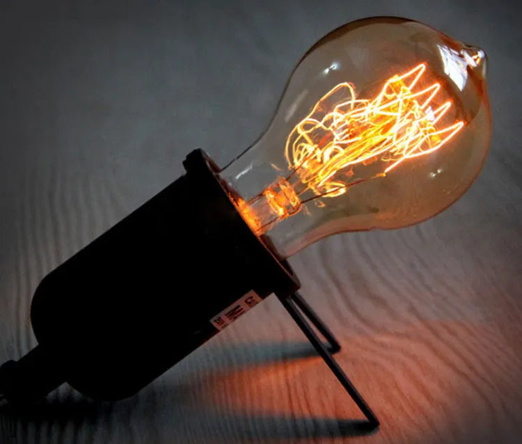E27 retro light bulb 40W 2300K milky beak shape for bar cafe lighting