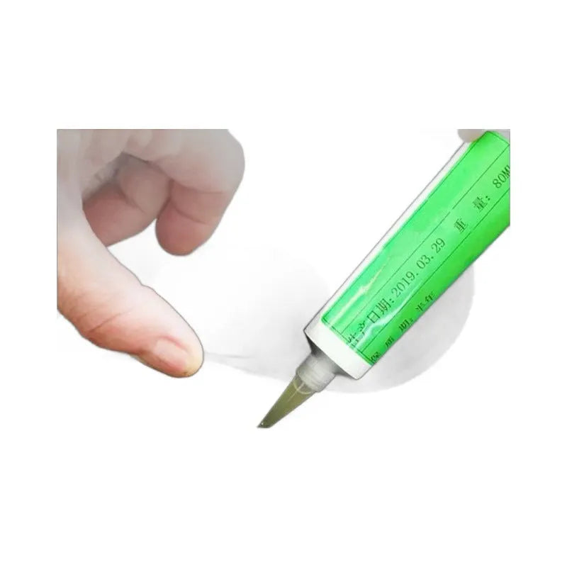 Special glue for speaker repair, 70ml green liquid rubber-based adhesive in container