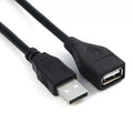 Black USB printer cable with pure copper core and square mouth nickel-plated interface on white background