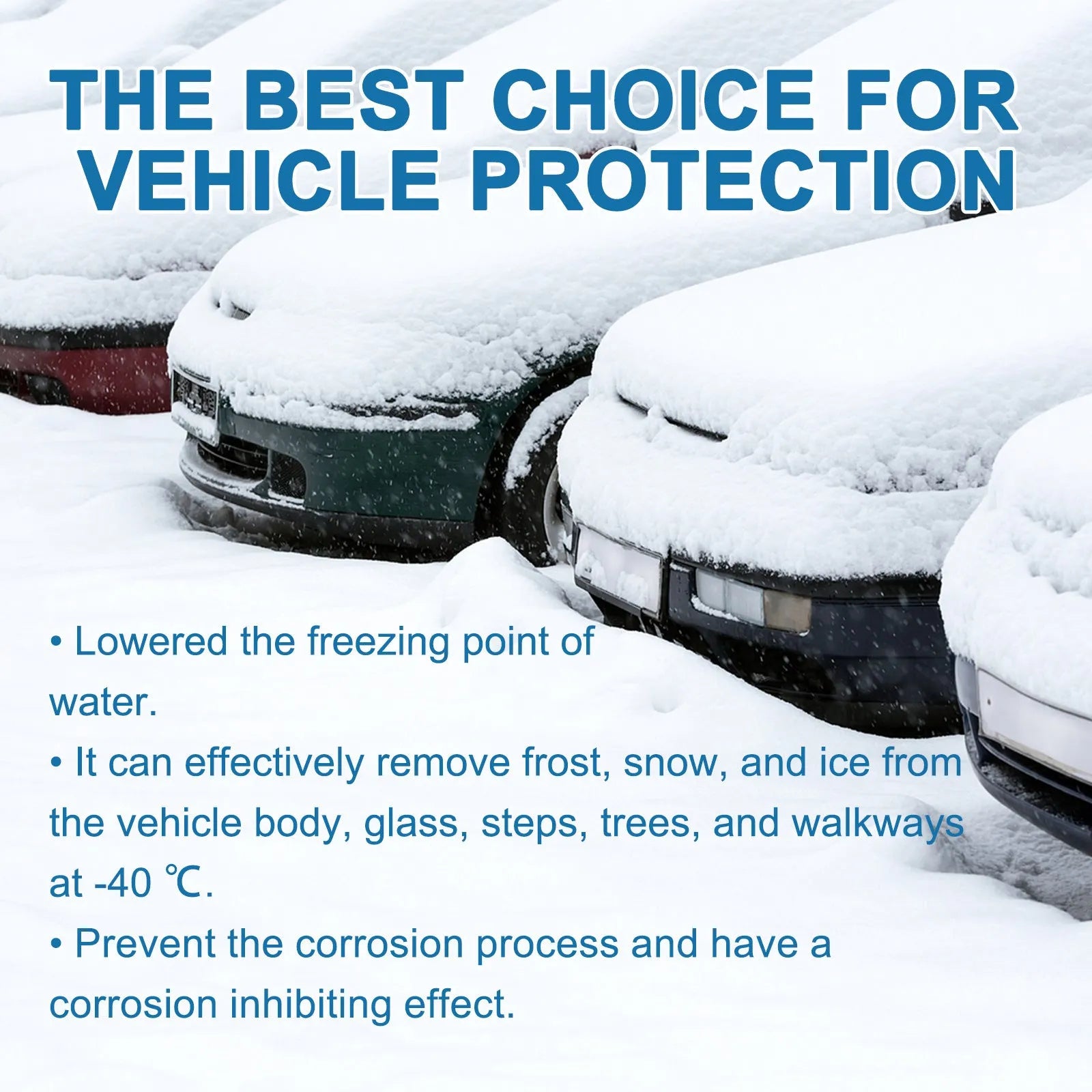 Pack of 20 car de-icing effervescent tablets for winter windscreens, each measuring 12.7 by 12cm