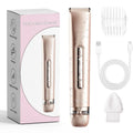 Electric hair removal device for women double-headed lady shaver USB rechargeable for whole body and private pubic hair