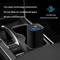 Mini USB air purifier in black or white for cars and small rooms