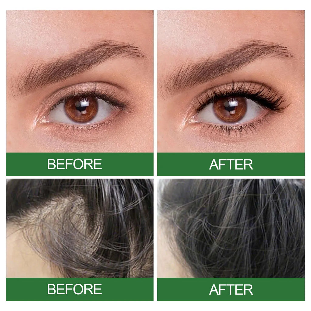60ml rosemary essential oil with jojoba and coconut for hair nourishment, includes two brushes