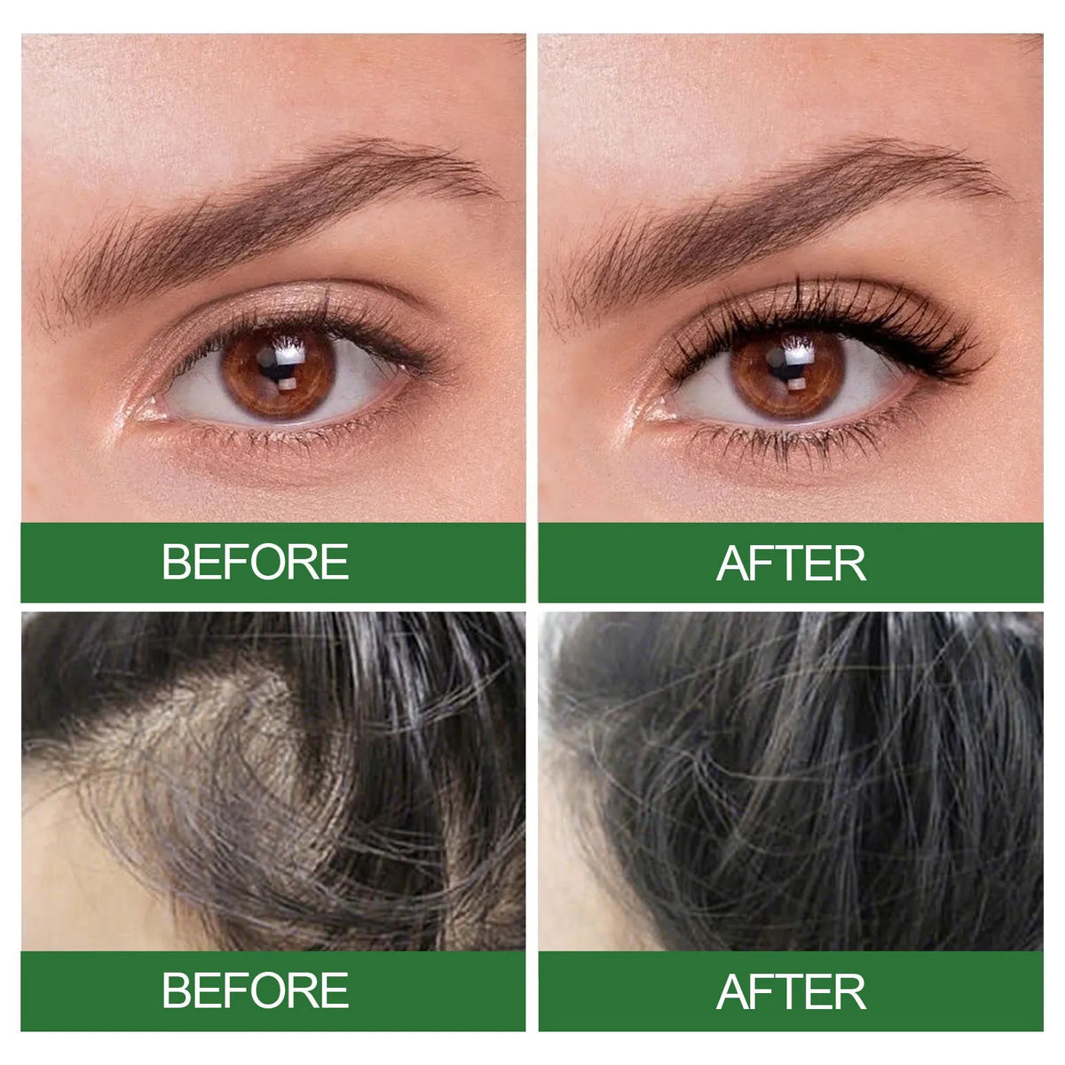 60ml rosemary essential oil with jojoba and coconut for hair nourishment, includes two brushes