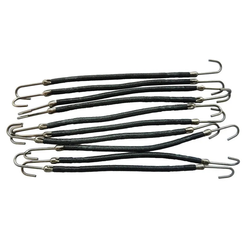 Double hook style hair tool for wig making and hair extension attachment in solid colour.