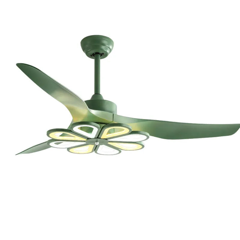 52 inch frequency conversion ceiling fan light with three ABS blades and LED in modern style