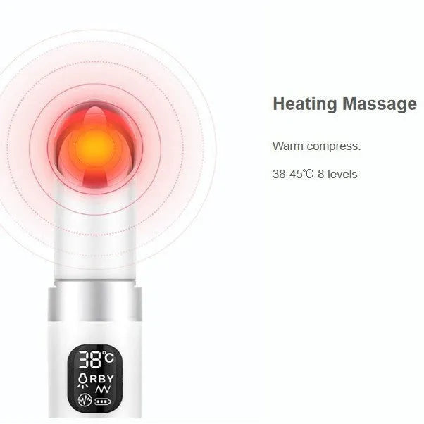 White eye bag removing massage instrument with colour light function for home facial massage