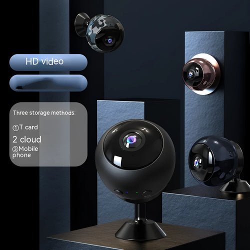 1080p wireless Wi-Fi surveillance camera with ABS housing and 3.6° lens