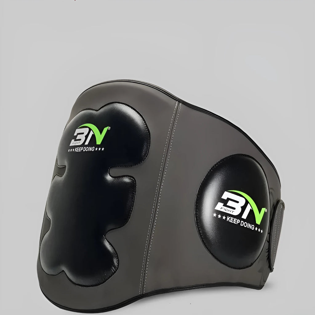 Dark grey Sanda boxing chest protector target for waist protection during martial arts training