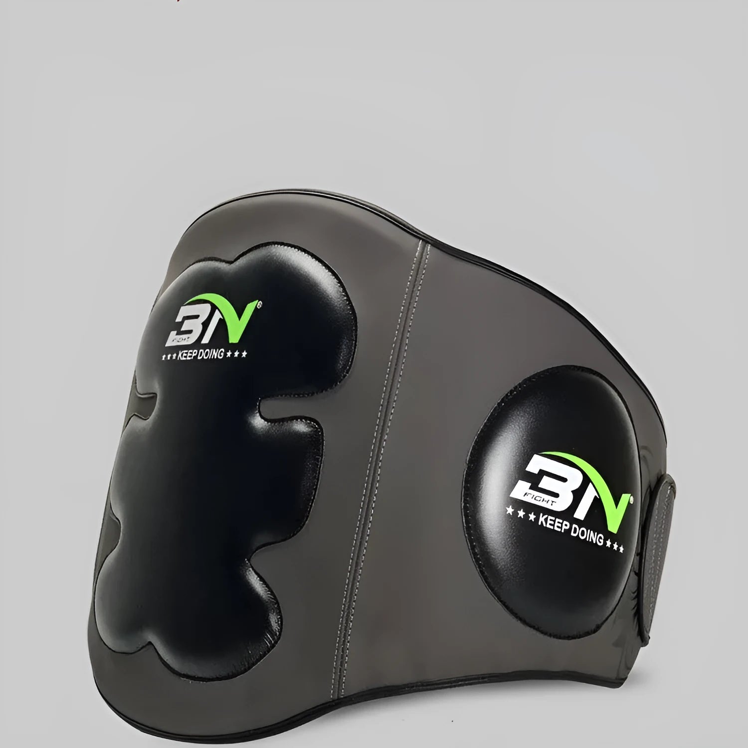 Dark grey Sanda boxing chest protector target for waist protection during martial arts training