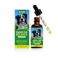 Immune Health Drops For Dogs 60ml chicken flavour liquid supplement bottle with dropper