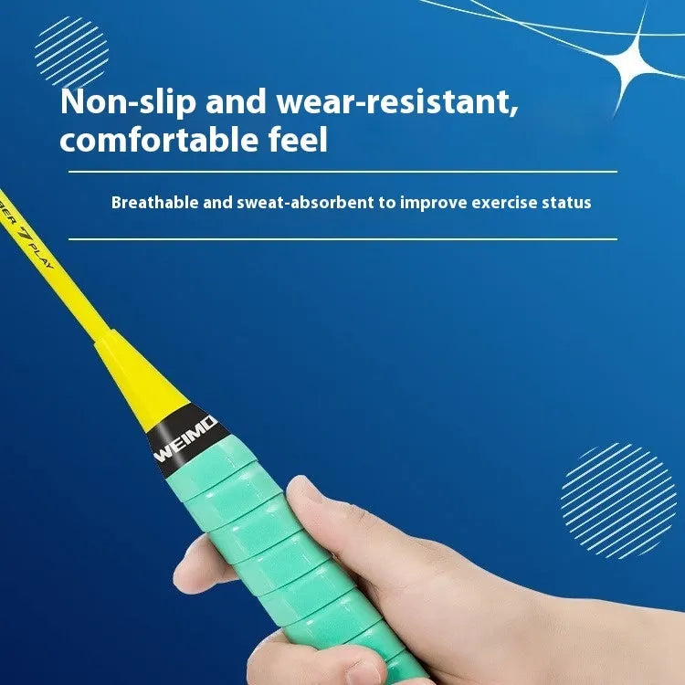 Badminton racket hand glue non-slip anti-sweat PU overgrip 3 pack in multiple colours