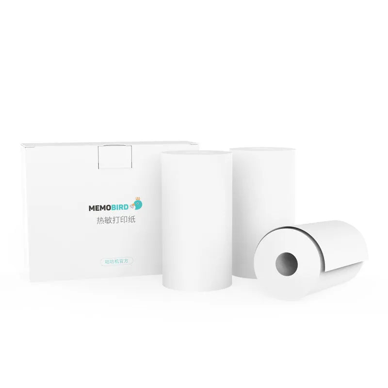 Thermal pocket bluetooth printer 79x79x40mm, pink or white, with 900mAh battery