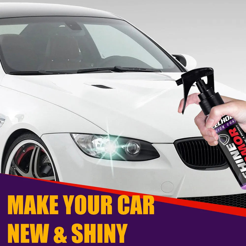 Purple automobile nano coating agent spray bottle for car maintenance