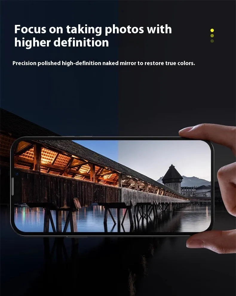 tempered glass lens protector for iPhone camera with anti-fingerprint coating
