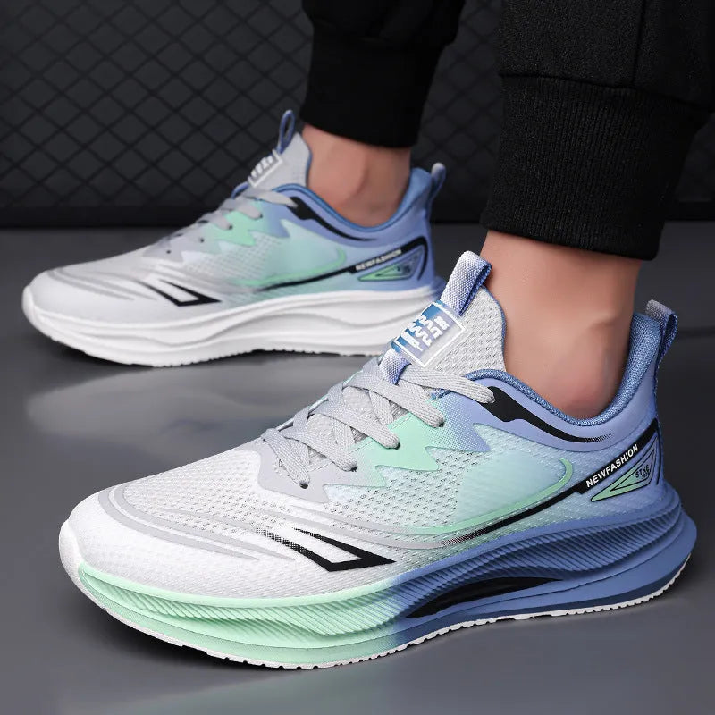 Men's breathable mesh casual shoes in multiple colours with rubber sole