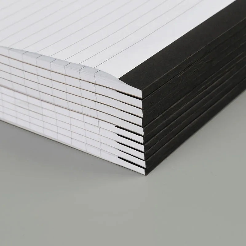 A4 tear-off meeting notebook with grid format pages and adhesive binding