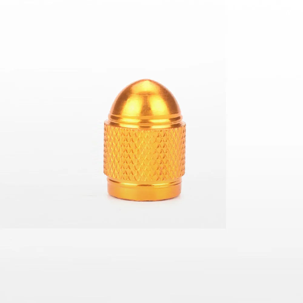Aluminium alloy mountain bike tyre valve cap in a choice of five colours