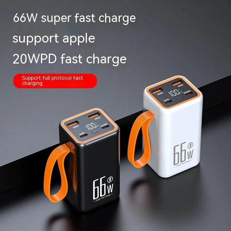 PD66W fast charge 20000MA mobile power supply in black or white colour