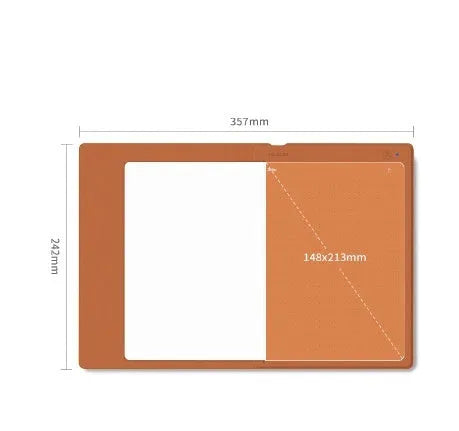 Huion Note X10 smart digital book in Elk Brown with passive pen and magnetic pencil case