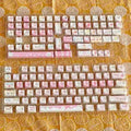 Meow Meow Team Height 141-piece five-sided sublimation key cap set for mechanical keyboards, showing detailed character prints.