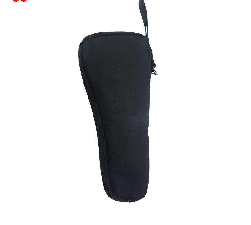 Black cloth storage bag for a mobile phone stabilizer and its accessories.