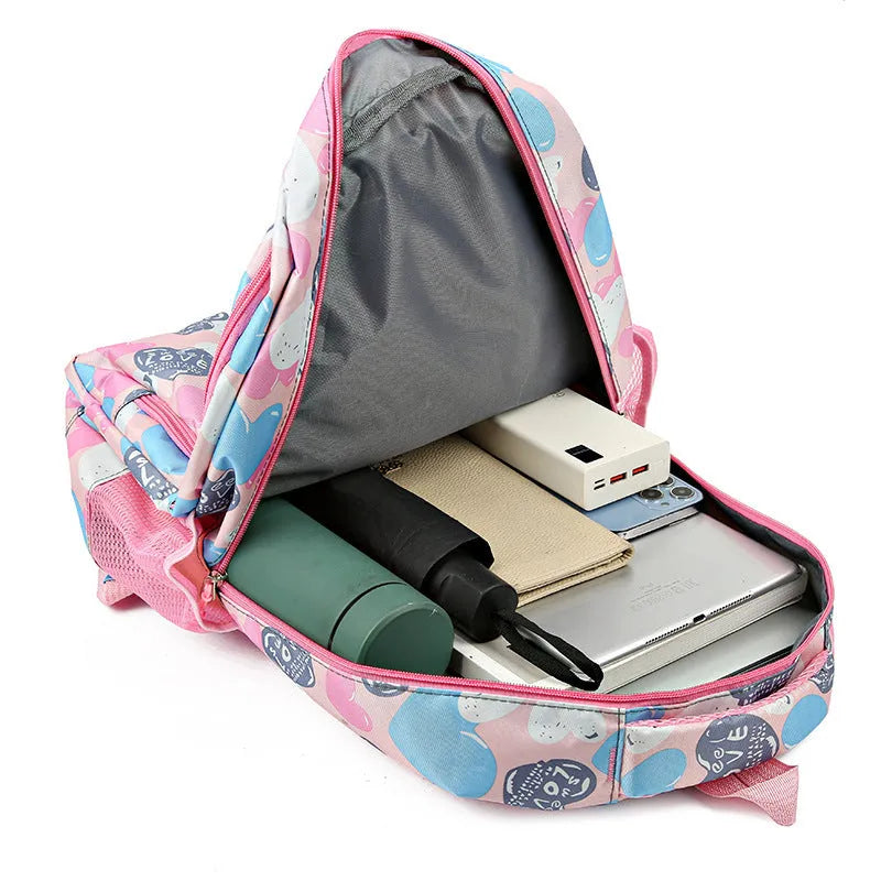 Student backpack with air cushion straps in Oxford cloth with large capacity