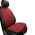 Linen universal car seat cushion in a choice of colours including cream, coffee, red, black gold, and classic black.