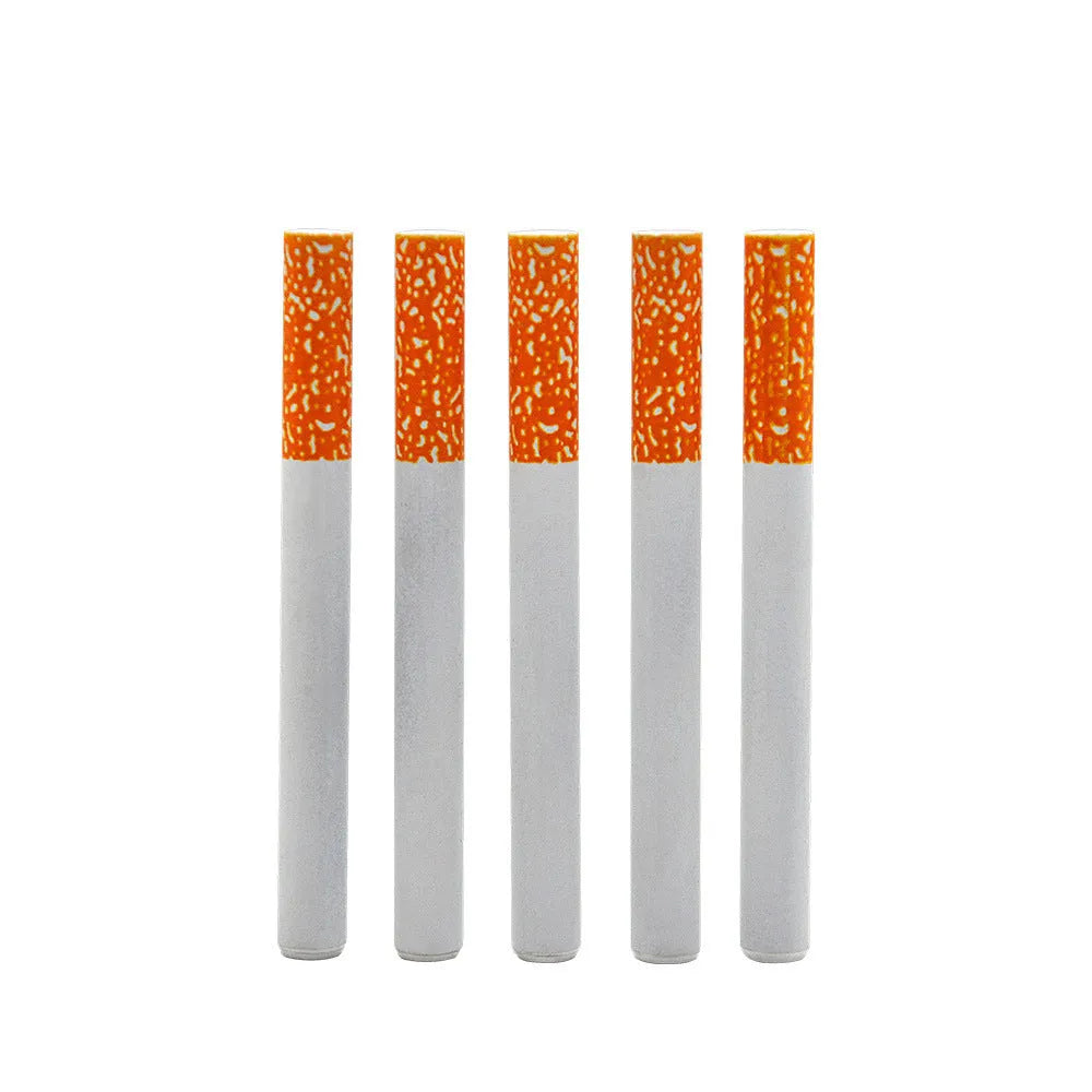78mm aluminium cigarette shaped smoke pipe with filter keychain design on keyring
