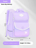 Waterproof Oxford cloth girls schoolbag in pink colour with large capacity for primary school years one to six