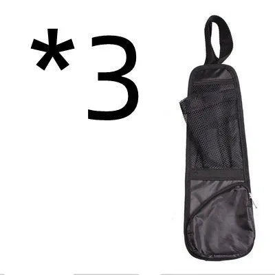 Car seat back side pocket storage bag in Oxford cloth, 2L hanging organiser with cup holder for phone and sundries