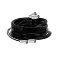 Cat5 and Cat6 Ethernet network cable with RJ45 connectors in various lengths on a white background.